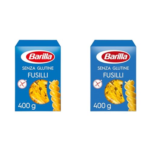 Barilla Pasta Nudeln Glutenfreie Fusilli aus köstlichem Mais und Reis – perfekt für Menschen mit Zöliakie oder Glutenunverträglichkeit 400 g (Packung mit 2) von Barilla