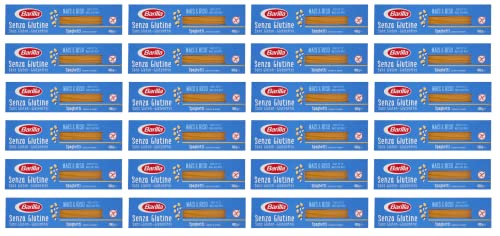 Barilla Pasta Nudeln Glutenfreie Spaghetti aus köstlichem Mais und Reis – perfekt für Menschen mit Zöliakie oder Glutenunverträglichkeit, 24er Pack (24x 400 g) von Barilla