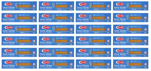 Barilla Pasta Nudeln Glutenfreie Spaghetti aus köstlichem Mais und Reis – perfekt für Menschen mit Zöliakie oder Glutenunverträglichkeit, 24er Pack (24x 400 g) von Barilla