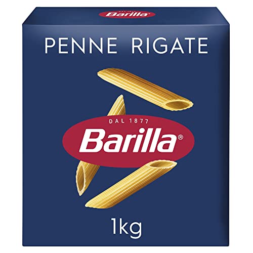 Barilla Pasta Klassische Penne Rigate n.73 aus hochwertigem Hartweizen immer al dente , (1 x 1 kg) 1er Pack von Barilla