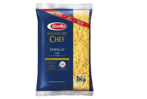 Barilla Pasta Selezione Oro Chef Farfalle n° 65 Italienische Kurze Pasta 1Kg Packung von Barilla