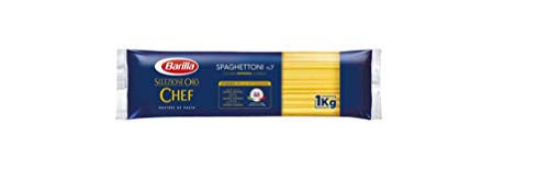 Barilla Pasta Selezione Oro Chef Spaghettoni n° 7 Italienische lange Pasta Längliche Pasta 1Kg Packung Barilla Pasta Selezione Oro Chef Spaghettoni n° 7 Italienische lange Pasta Längliche Pasta 1Kg Packung von Barilla