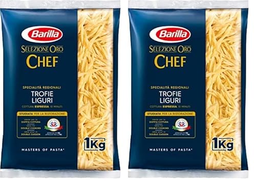 Barilla Pasta Selezione Oro Chef Trofie Liguri, 1 kg (Packung mit 2) von Barilla