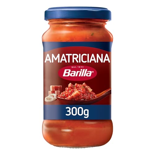 Barilla Pastasauce Amatriciana 300g | Italienische Pasta-Sauce mit Tomaten und Speck, Nudel-Sauce von Barilla