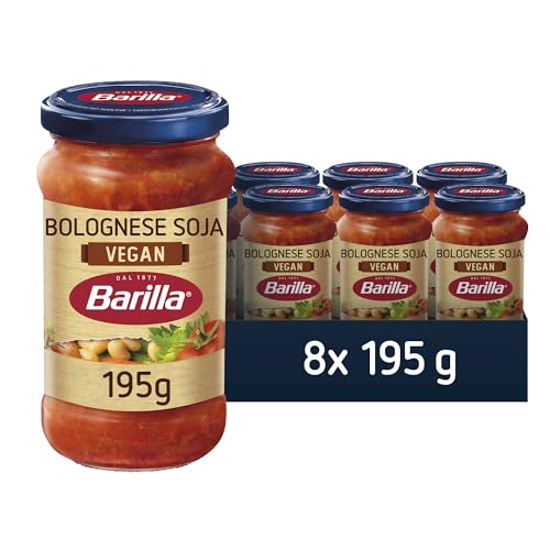 Barilla Pastasauce Bolognese vegan, 8er Pack (8 x 195 g) von Barilla