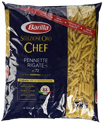 Barilla Selezione Oro Chef Pennette Rigate n. 72, 3er Pack (3 x 3kg) von Barilla