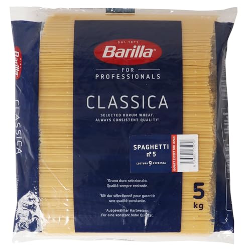 Barilla Hartweizen Pasta Spaghetti n. 5 – 1er Pack (1x5kg) von Barilla