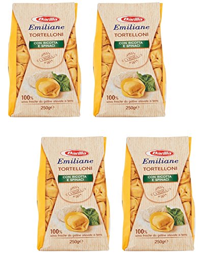 Barilla: "Emiliane" getrocknete Tortellini mit Ricotta Käse und Spinat 250 g (4 Stück) von Barilla