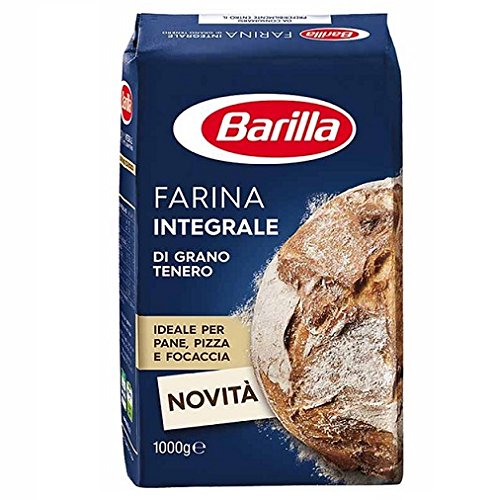 Farina Barilla Integrale Vollkorn per Pizza Napoli Pizzamehl Pizza Mehl 1kg von Barilla