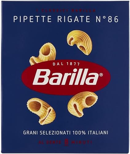 Pasta Barilla Pipette Rigate Nr. 86 Italienisch Nudeln 500g Pack von Barilla