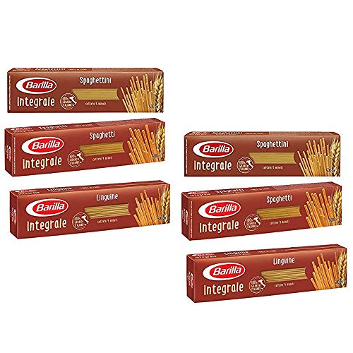 TESTPAKET Pasta Barilla Integrale (6 x 500g) lange Nudeln Vollkornnudeln (Spaghetti-Linguine-Spaghettini) von Barilla