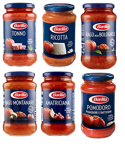 Testpaket Barilla pastasauce tomatensauce Fertige Saucen aus italien 6 x 400g von Barilla