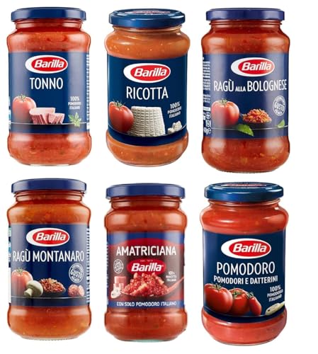 Testpaket Barilla pastasauce tomatensauce Fertige Saucen aus italien 6 x 400g von Barilla