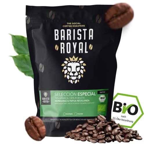 BARISTA ROYAL Bio Kaffeebohnen 1kg "Seleccion Especial" | Frische Kaffeebohnen direkt gehandelt | 70% Arabica, 30% Robusta Kaffee ganze Bohnen | Ideal für Vollautomat und Filtermaschine von Barista Royal