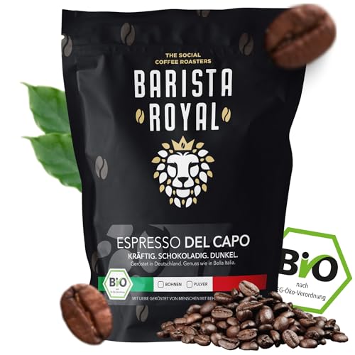 Espresso del Capo - extra starke Kaffeebohnen - 100% Robusta für Kaffeevollautomat, Espressomaschine, Siebträgermaschine - 1kg Espresso del Capo - extra starke Kaffeebohnen - 100% Robusta für Kaffeevollautomat, Espressomaschine, Siebträgermaschine - 1kg von Barista Royal