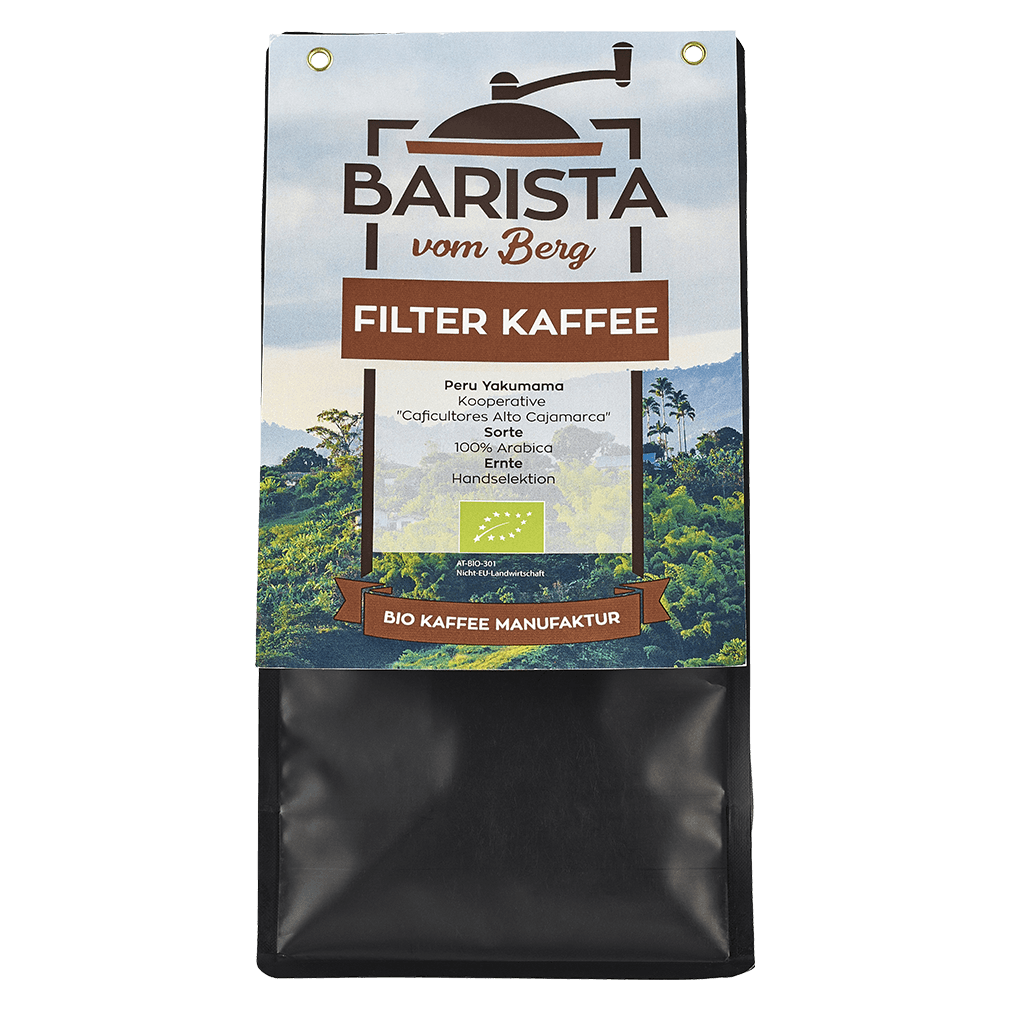 Bio Filter Kaffee, gemahlen, 500g von Barista vom Berg