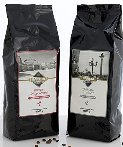Barista Italiano 2 x 1KG Kaffeebohnen - Premium Geschmack (SORTENPACKUNG) von BaristaItaliano DE