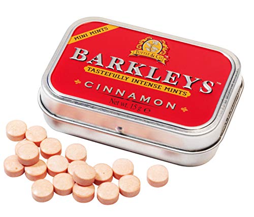 Barkleys Mini Mints Cinnamon Sugarfree 12 x15 gr. Pastillen mit Zimtgeschmack Scharf von Barkleys Tuttle & Company