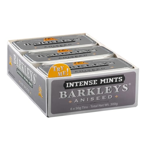 Barkleys Classic Mints – Aniseed, 6 tins, 6er Pack (6 x 50g) von Barkleys