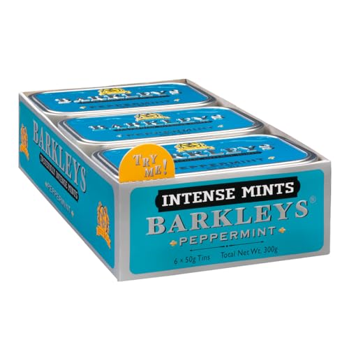 Barkleys Classic Mints - Peppermint, 6 tins, 6er Pack (6 x 50 g) von Barkleys