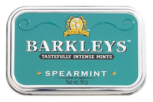 Barkleys Classic Mints - Spearmint, 6 tins, 6er Pack (6 x 50 g) von Barkleys
