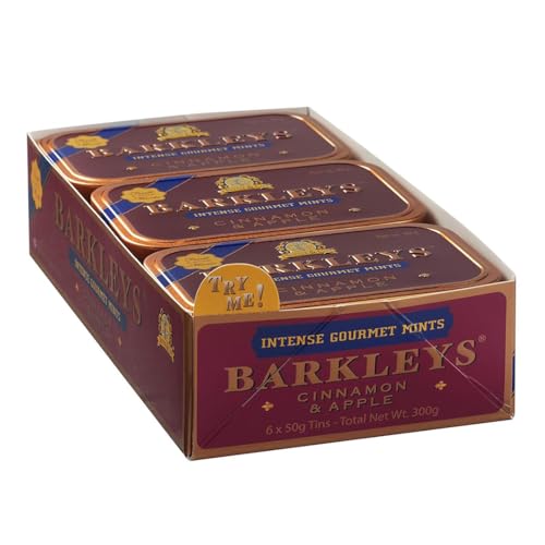 Barkleys Gourmet Mints - Cinnamon & Apple, 6er Pack (6 x 50 g) von Barkleys