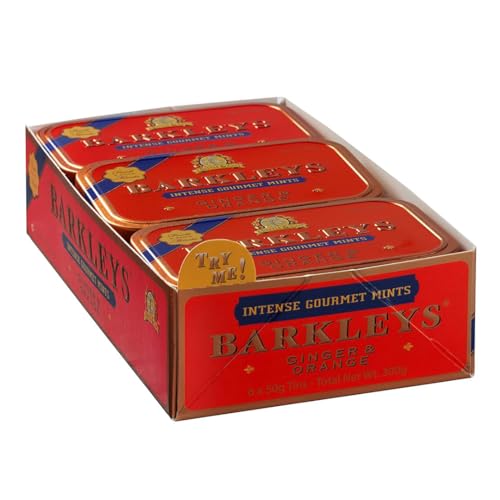Barkleys Gourmet Mints - Ginger & Orange, 6 tins, 6er Pack (6 x 50 g), TP837, 95 * 60 * 20 mm von Barkleys