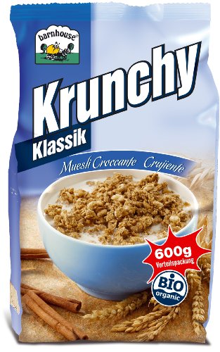 Barnhouse Bio Krunchy Klassik Hafer (1 x 600 gr) von Barnhouse