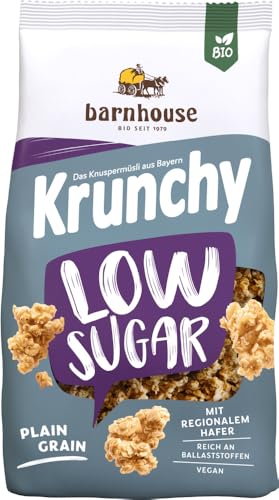 Barnhouse Bio Krunchy Low Sugar Plain Grain (2 x 375 gr) von Barnhouse