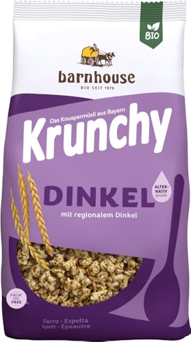 Krunchy Dinkel alternativ gesüßt 375g 6 x 375 gr von Barnhouse