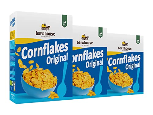 Barnhouse Cornflakes, traditionell hergestellte Bio-Cornflakes, nur zart gesüßt, 3 x 375 g Barnhouse Cornflakes, traditionell hergestellte Bio-Cornflakes, nur zart gesüßt, 3 x 375 g von Barnhouse