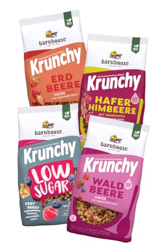 Barnhouse Krunchy Kennenlernpaket Frucht, Bio Knuspermüsli aus Bayern von Barnhouse