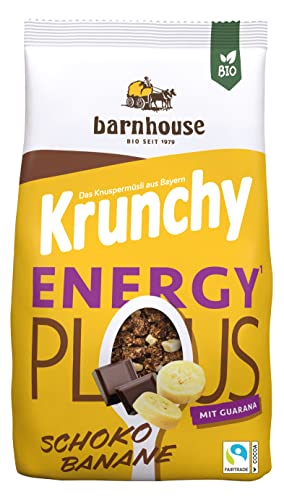 Barnhouse Krunchy Plus Energy, Bio Hafer-Knuspermüsli aus Bayern mit Mehrwert 1 x 325g von Barnhouse