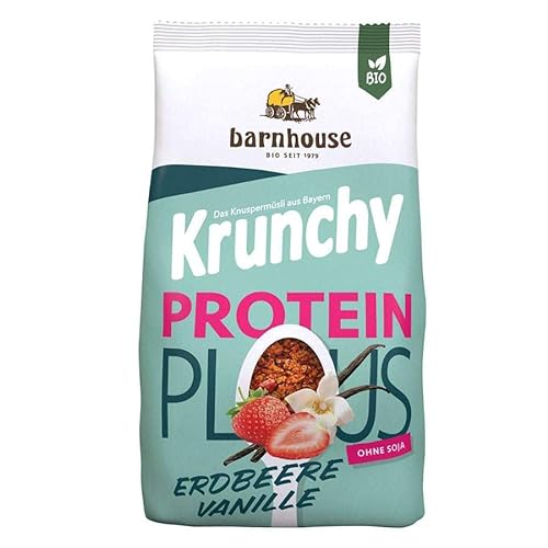 Barnhouse Krunchy "Plus Protein" mit Erdbeere & Vanille (325 g) - Bio von Barnhouse