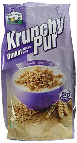 Barnhouse Krunchy Pur Dinkel, 3er Pack (3 x 750 g Beutel) - Bio von Barnhouse