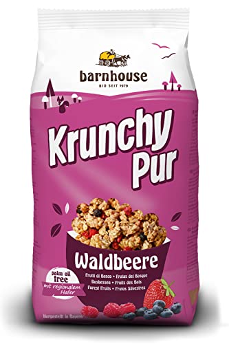 Barnhouse Krunchy Pur Waldbeere (1 x 750 g Beutel) - Bio von Barnhouse