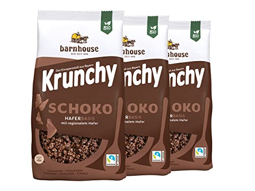 Barnhouse Krunchy Schoko, 3er Pack (3 x 750 g Beutel) - Bio von Barnhouse