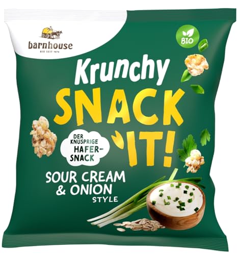 Barnhouse: Krunchy Snack it! - Sour Cream & Onion Style 150g von Barnhouse