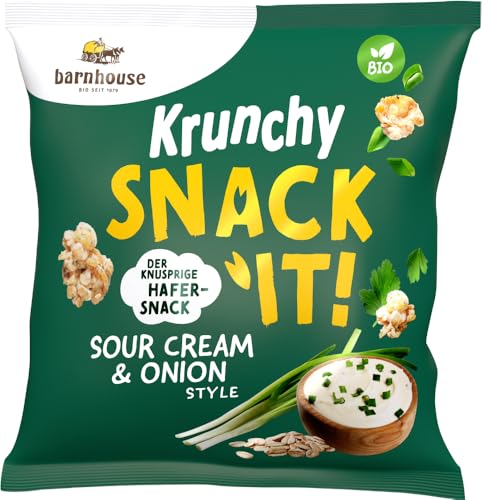 Krunchy Snack it! Sour Cream & Onion Style, 150g 2 x 150 gr von Barnhouse