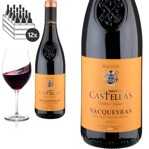 12er Karton 2020 Vacqueyras Haut Castellas von Vignerons de Caractère Vacqueyras - Rotwein 12er Karton 2020 Vacqueyras Haut Castellas von Vignerons de Caractère Vacqueyras - Rotwein von Baron-Fuente