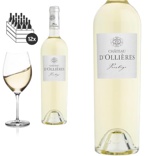 12er Karton 2021 Côteaux Varois en Provence blanc PRESTIGE von Château d'Ollières - Weisswein von Baron-Fuente