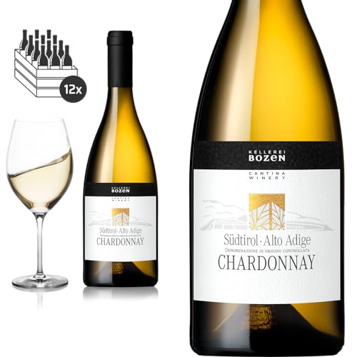 12er Karton 2023 Chardonnay DOC Südtirol von Kellerei Bozen/Gries - Weißwein 12er Karton 2023 Chardonnay DOC Südtirol von Kellerei Bozen/Gries - Weißwein von Baron-Fuente