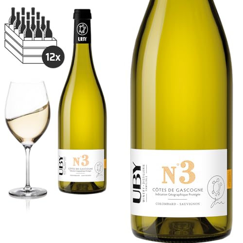 12er Karton 2023 Uby N° 3 Colombard - Sauvignon von Domaine d'Uby - Weißwein 12er Karton 2023 Uby N° 3 Colombard - Sauvignon von Domaine d'Uby - Weißwein von Baron-Fuente