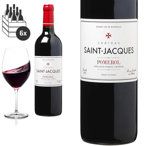 6er Karton 2018 Pomerol von Château Saint-Jacques - Rotwein 6er Karton 2018 Pomerol von Château Saint-Jacques - Rotwein von Baron-Fuente