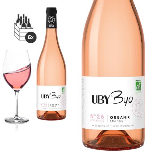 6er Karton 2023 BIO Uby N° 26 Rosé Côtes de Gascogne von Domaine d'Uby - Roséwein 6er Karton 2023 BIO Uby N° 26 Rosé Côtes de Gascogne von Domaine d'Uby - Roséwein von Baron-Fuente