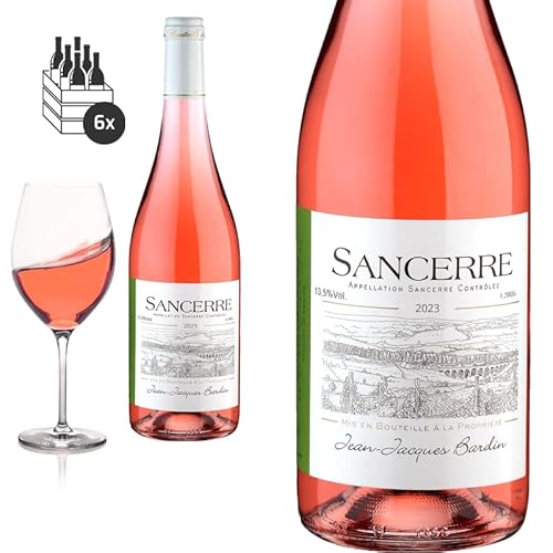 6er Karton 2023 Sancerre Rosé Domaine Les Chaumes von Jean-Jacques Bardin - Rosewein von Baron-Fuente