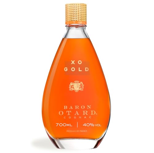 Baron Otard XO Gold Cognac, 40 Vol.-%, 70 cl / 700 ml, doppelt destillierter Premium-Cognac, gereift in Eichenfässern, mit Aromen von schwarzem Trüffel, Sandelholz und Pflaume von Baron Otard