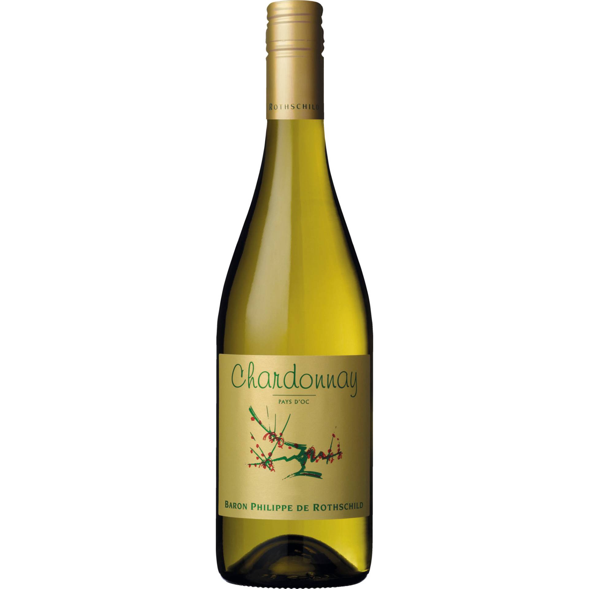 Les Cépages Chardonnay, Pays d'Oc IGP, Languedoc-Roussillon, 2022, Weißwein von Baron Philippe de Rothschild S.A., 33250 Pauillac, France