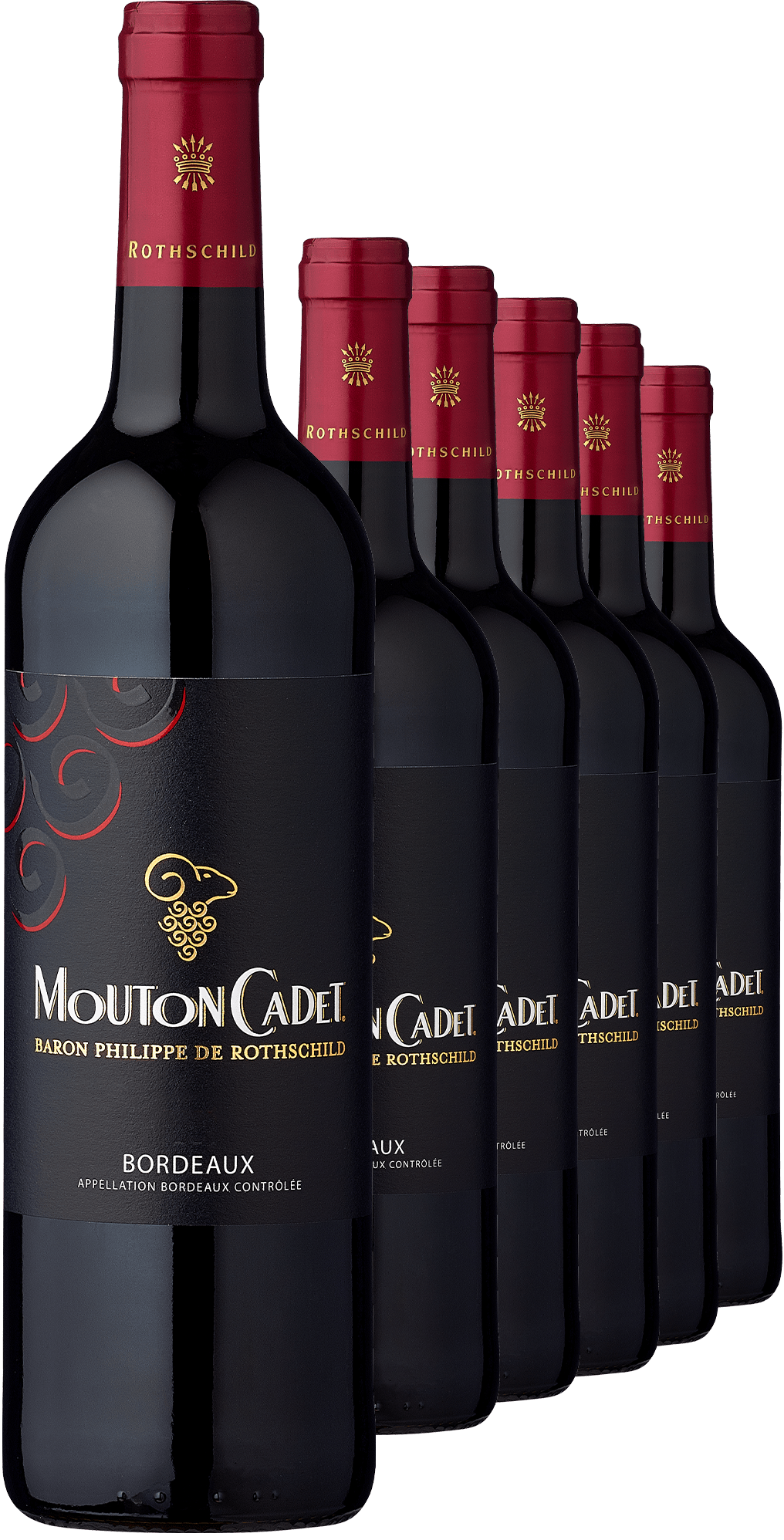 2020 Rothschild Mouton Cadet Rouge Bordeaux AOP im 6er-Vorratspaket von Baron Philippe de Rothschild