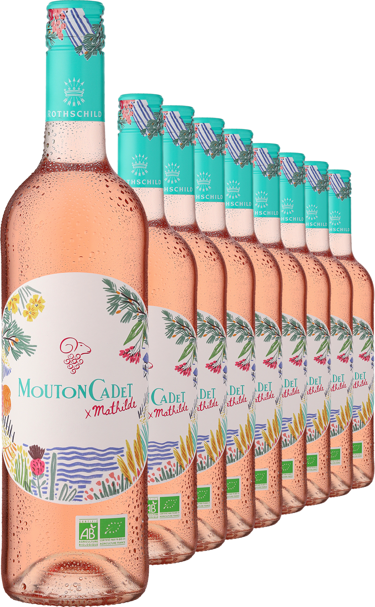 2022 Mouton Cadet Rosé x Mathilde – Bio im 9er-Vorratspaket 2022 Mouton Cadet Rosé x Mathilde – Bio im 9er-Vorratspaket von Baron Philippe de Rothschild